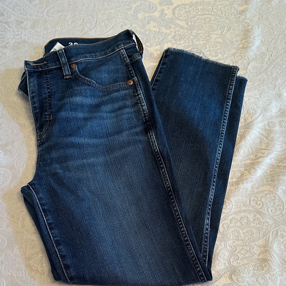 J. Crew Dark Blue Straight Leg Jeans
